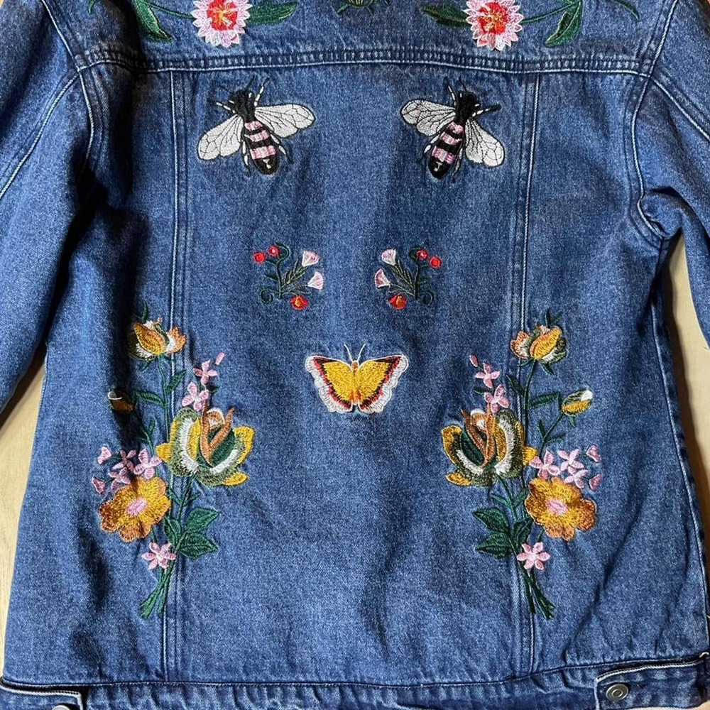 Embroidered Denim Jacket - Picture 6 of 8